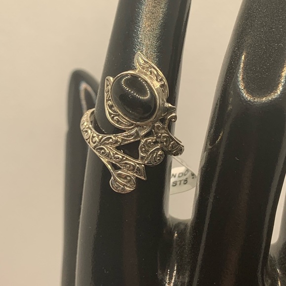 COPY - BALI LEGACY INDIAN BLACK STAR DIOPSIDE RING - Picture 3 of 9